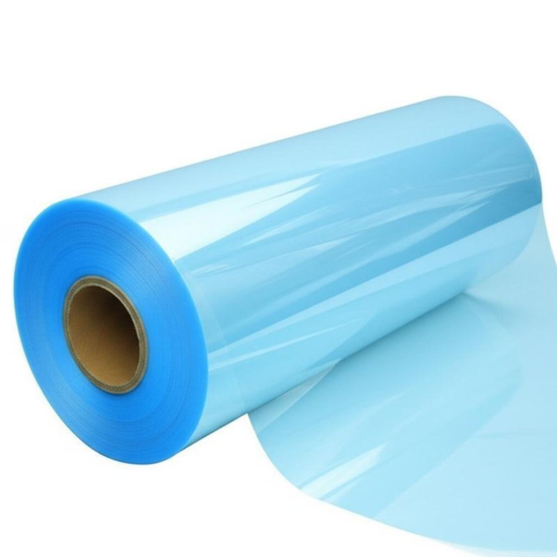 Transparent PVC Shrink Film Original And Bluish 30-50 Mic Thickness for Beverage Packaging