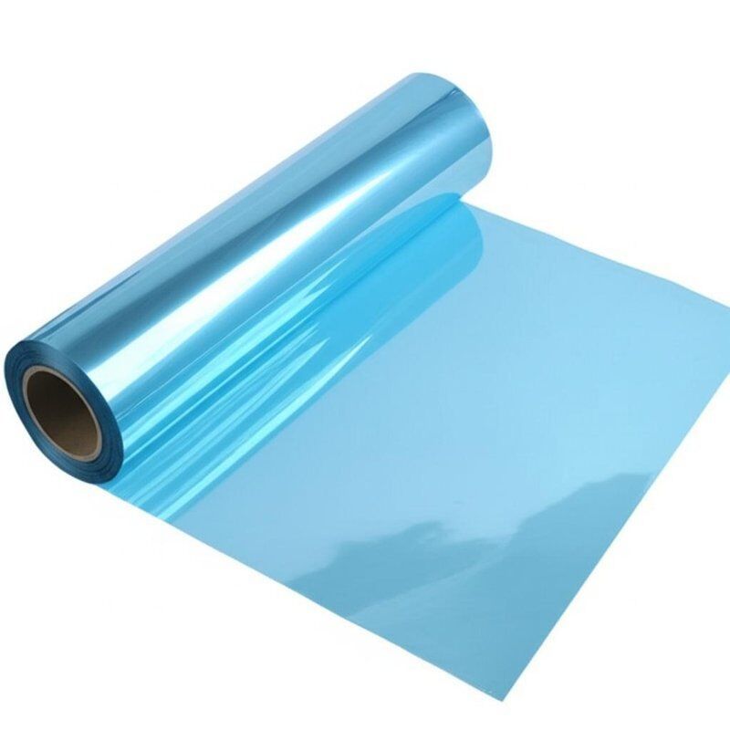 Film termoretraibile in PVC personalizzato originale e bluastro trasparente per soluzioni di imballaggio industriali e protettive